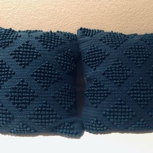 Two new teal pillows